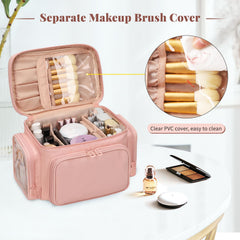 Bagmoly front pocket with lipstick pouches for quick access and organization.
