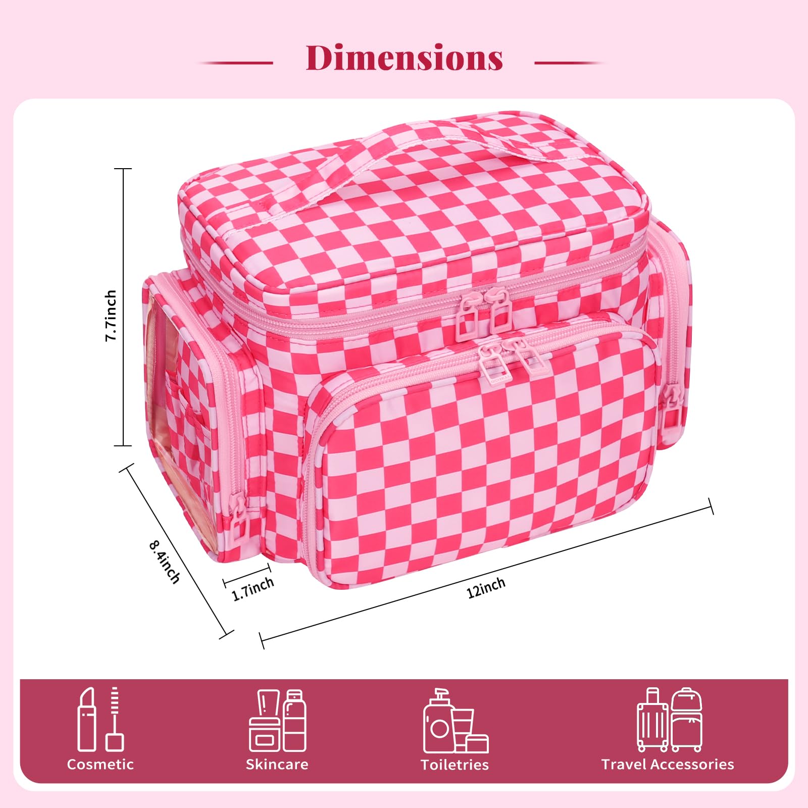 Bagmoly durable double-zip design ensures smooth opening and closing.