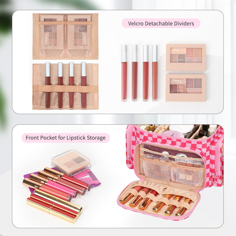 Bagmoly side pockets store travel toiletries for compact packing.