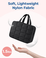 BAGSMART large-capacity travel bag fits cosmetics and toiletries.