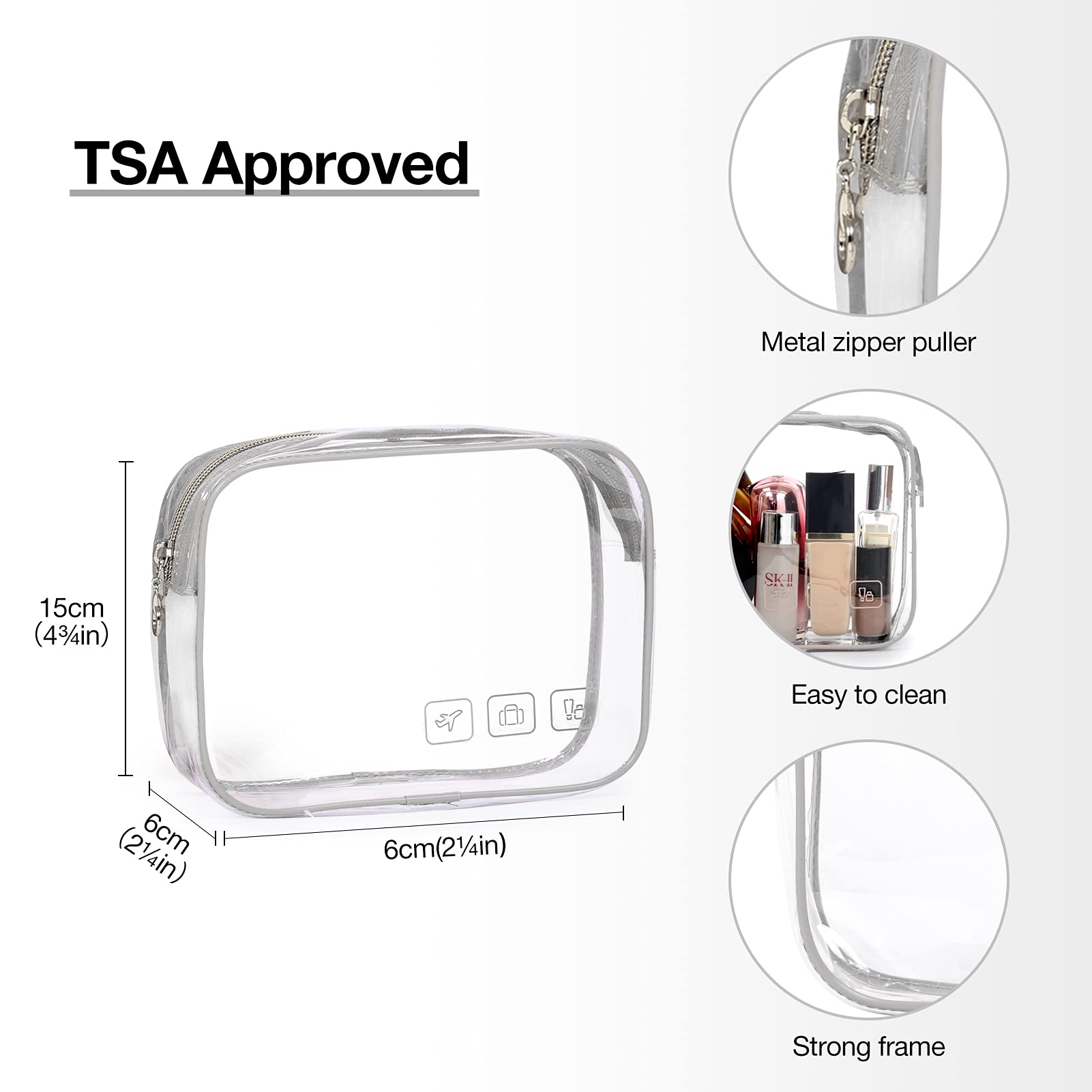 BAGSMART Large zipper access enables quick item retrieval during travel