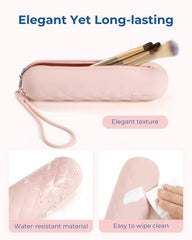BAGSMART Makeup Brush Bag holds 6-15 brushes, keeping gear organized on trips.