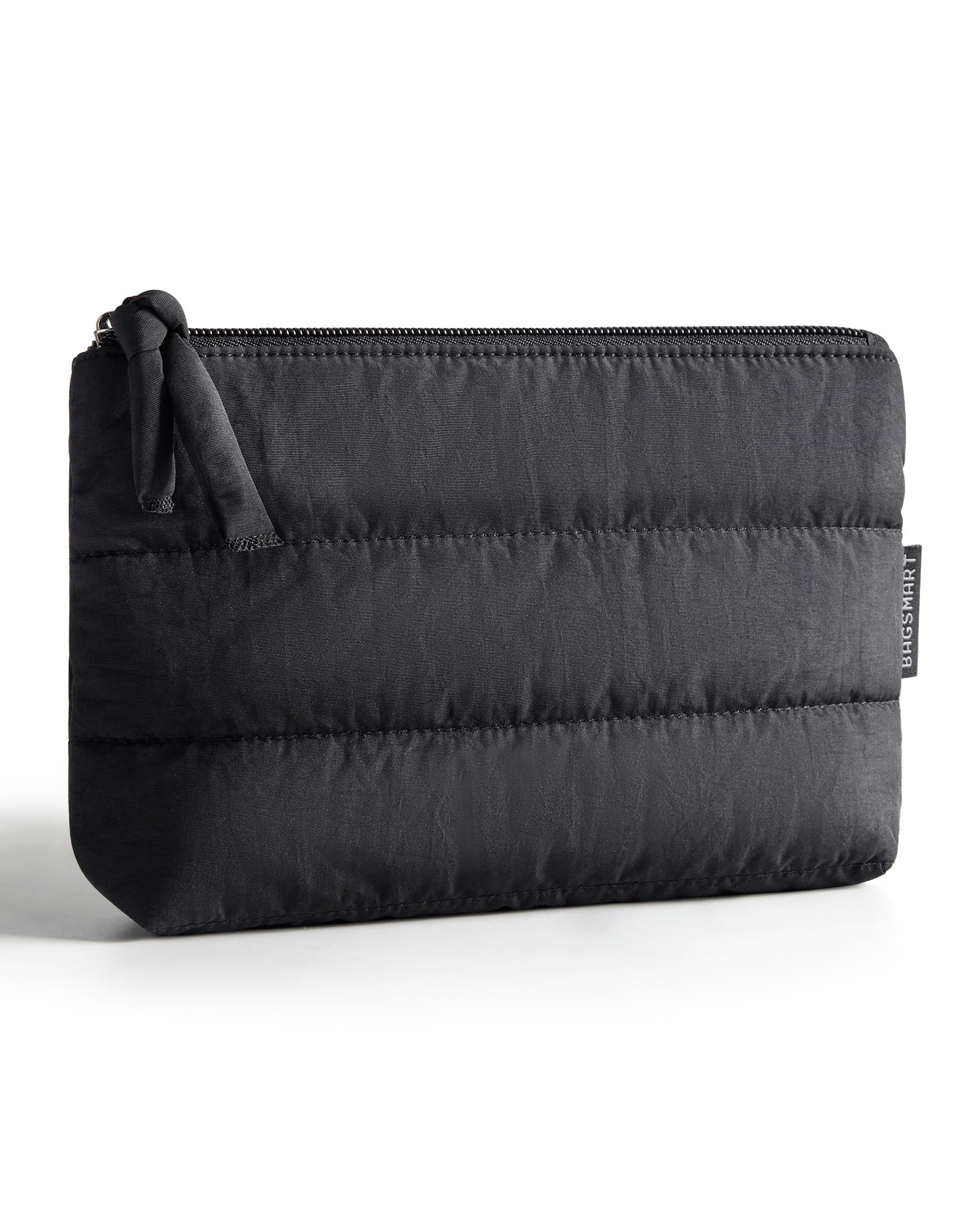 BAGSMART small makeup bag with puffy zipper, ideal for purse organization.