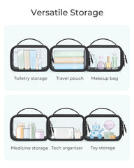 BAGSMART lightweight travel bag with soft-padded handle for comfortable carrying.