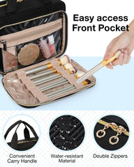 BAGSMART 360-degree swivel hook enables flexible hanging options.