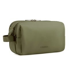 BAGSMART toiletry bag for men in green showing large capacity and organized compartments