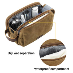 BAGSMART water-resistant pocket provides reliable protection for cosmetics during travel