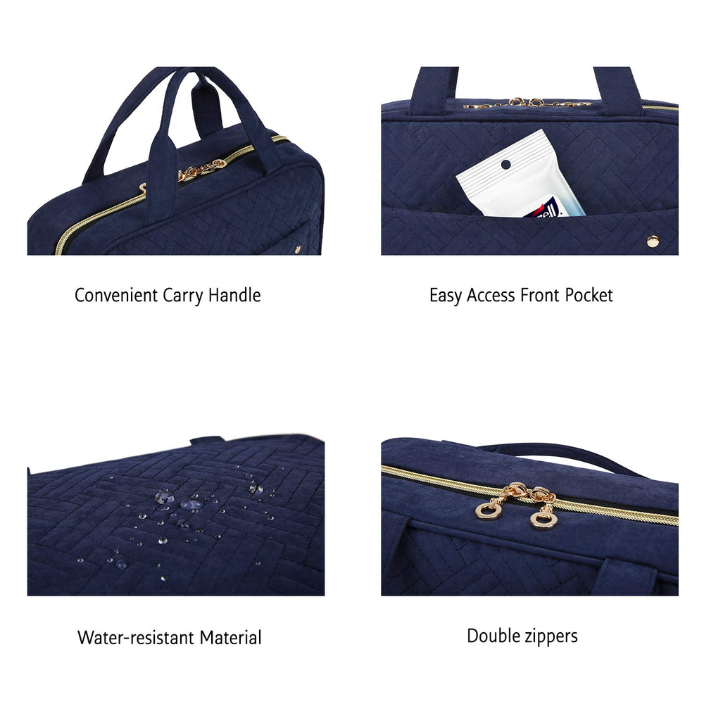 Rolled BAGSMART bag with carry handle for portable travel use