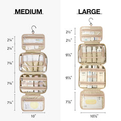 BAGSMART Toiletry Bag rolled-compact demonstrates easy packing and portability