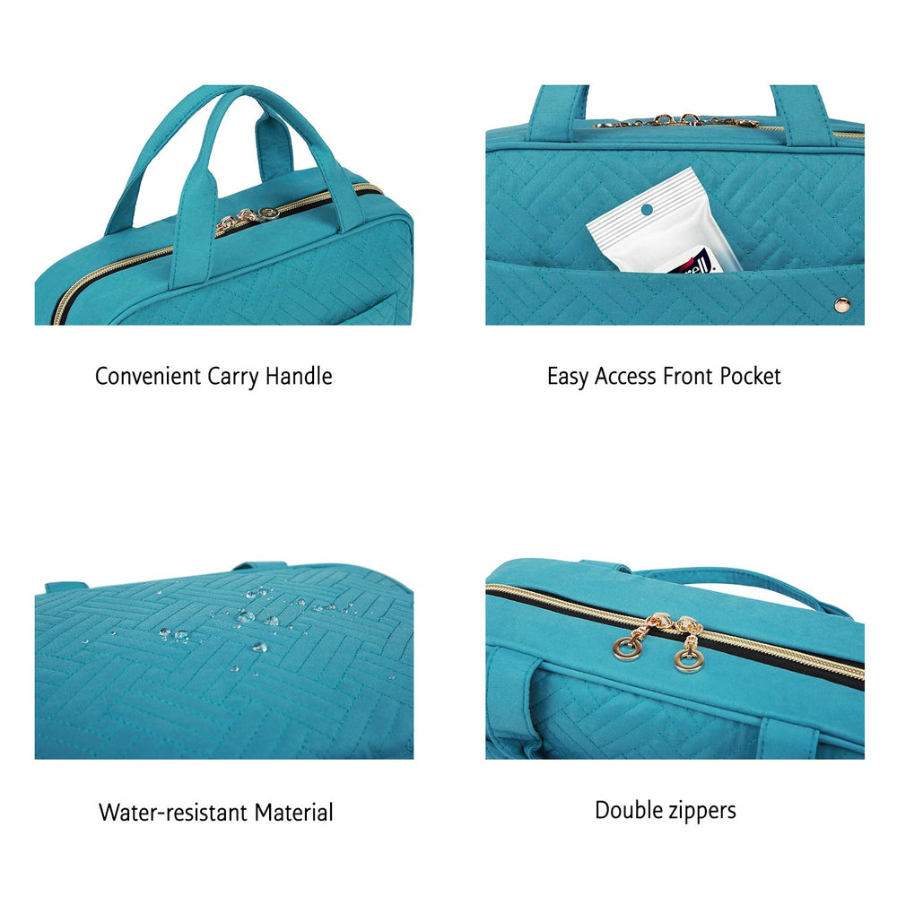 BAGSMART Toiletry Bag Transparent sides offer quick content overview.