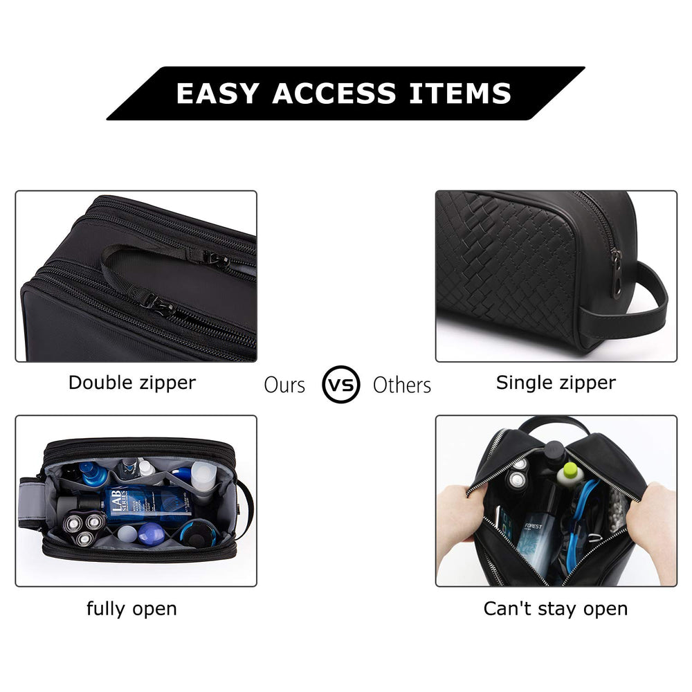 BAGSMART Toiletry Bag travel-home multipurpose use combines kit, shaving, and cosmetics