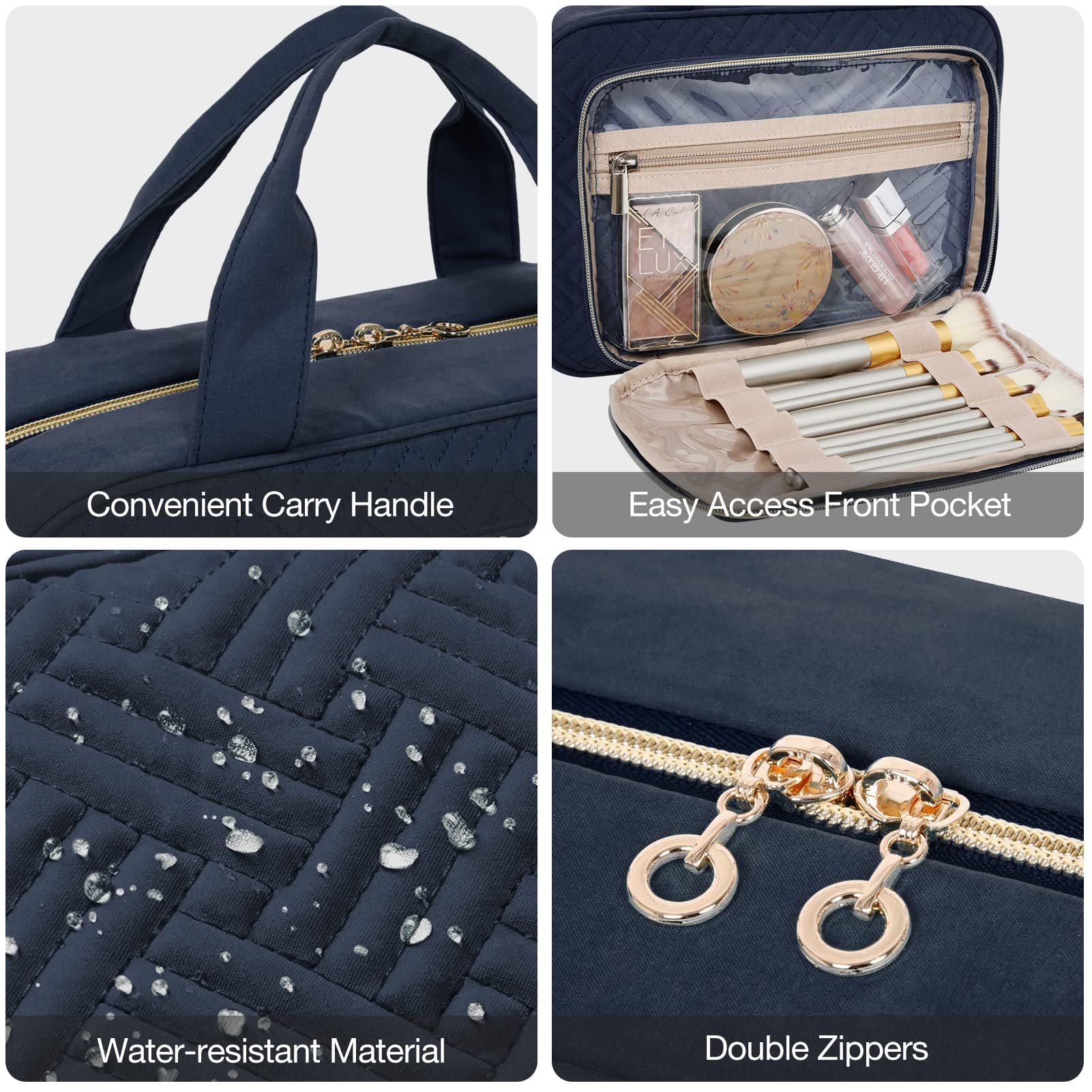 BAGSMART TSA-approved transparent bag demonstrates quick security screening during travel.