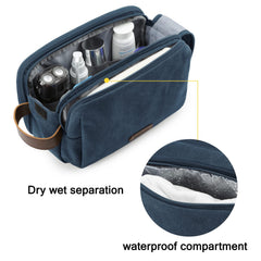 BAGSMART Toiletry Bag waterproof back pocket keeps damp items isolated