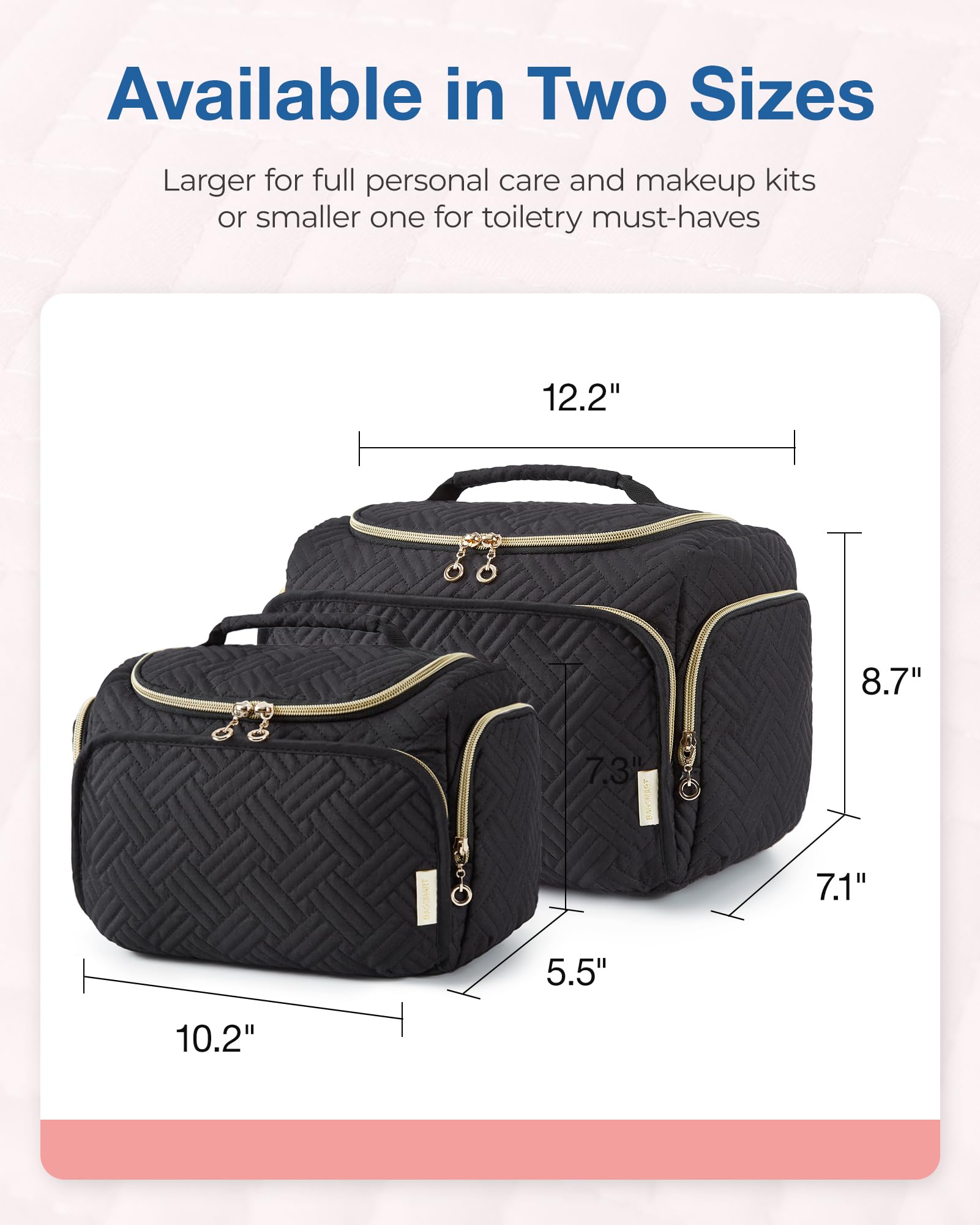 BAGSMART wide-opening design for quick item retrieval during trips