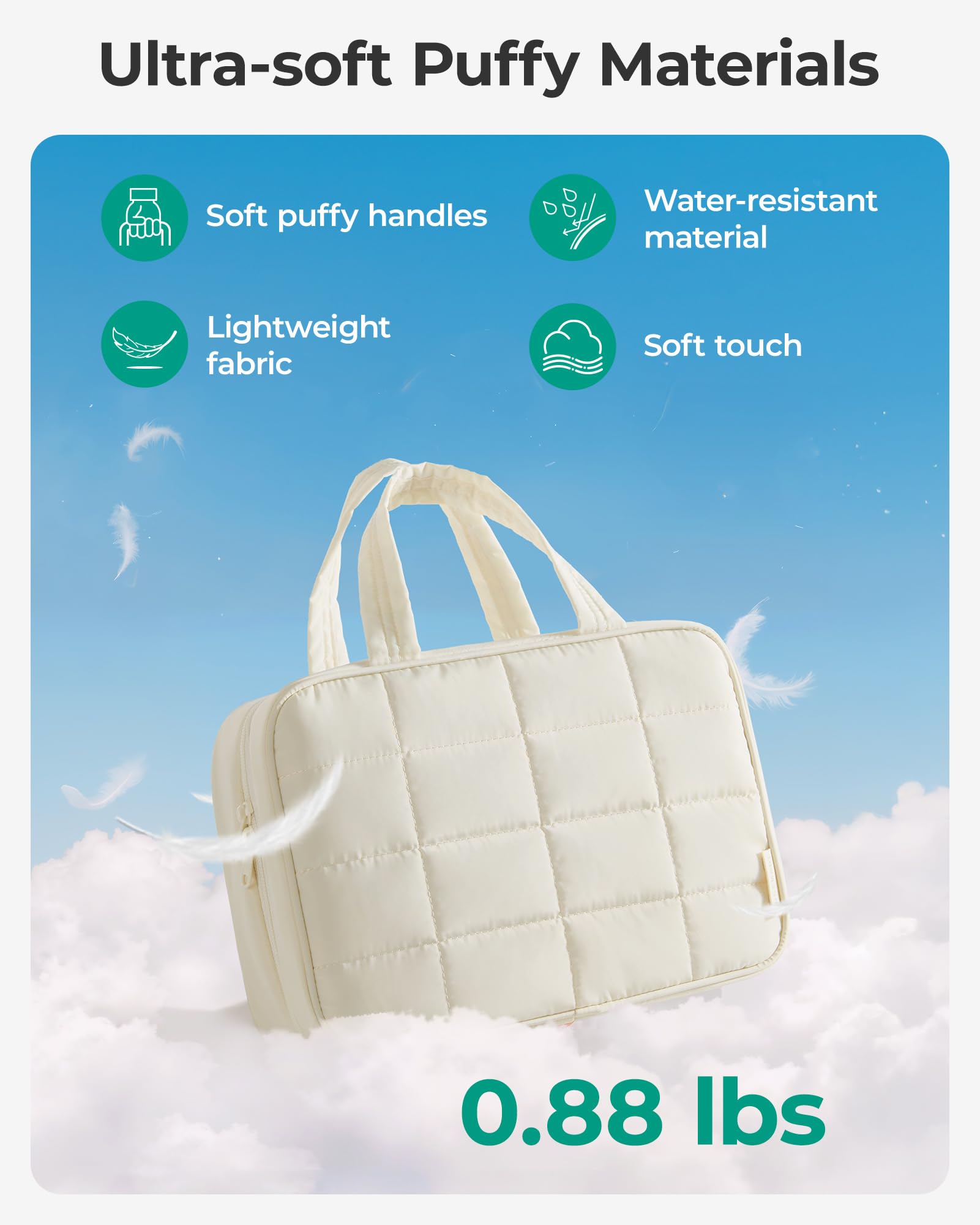 BAGSMART travel bag 360-degree swivel hook offers versatile hanging options