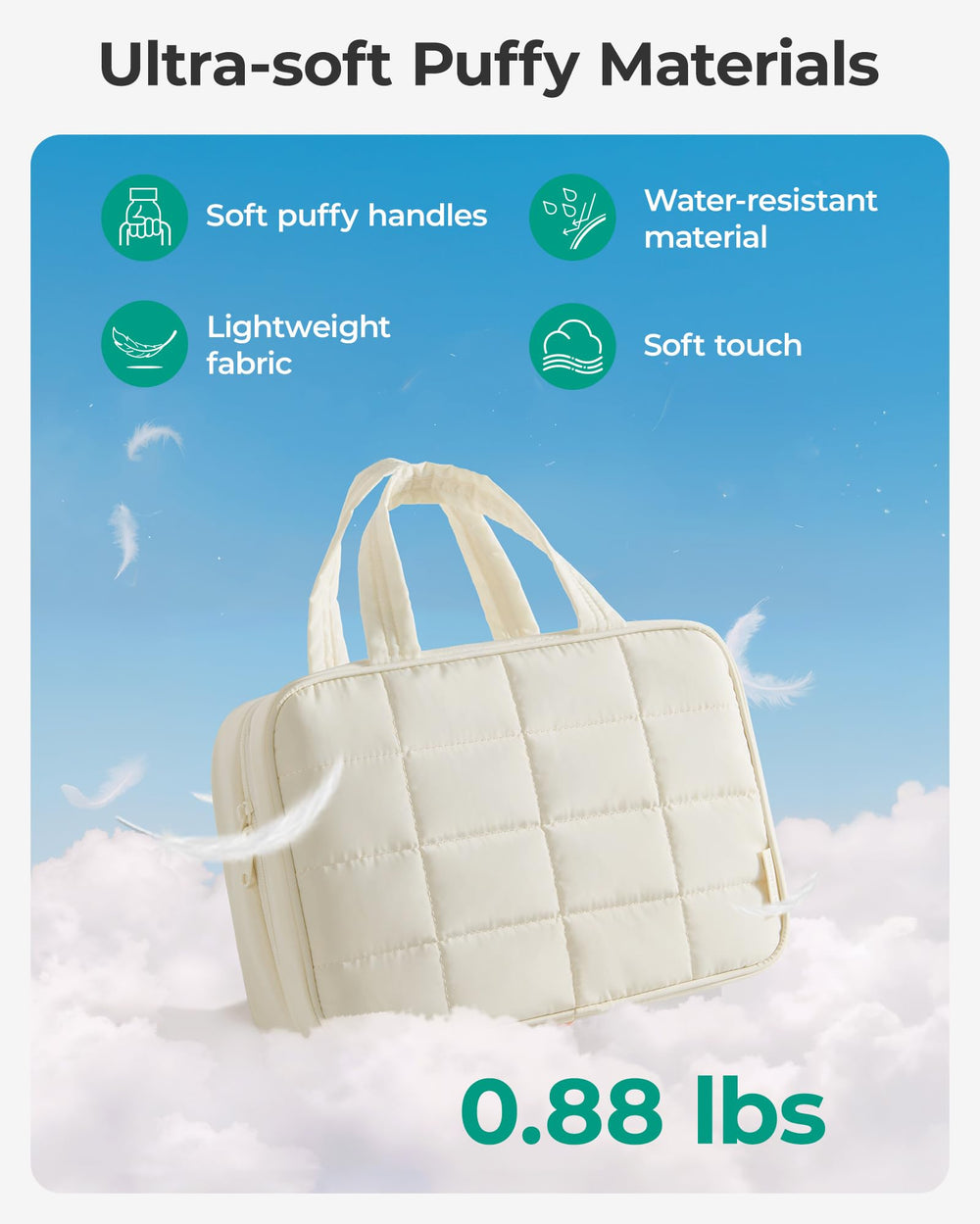 BAGSMART travel bag 360-degree swivel hook offers versatile hanging options