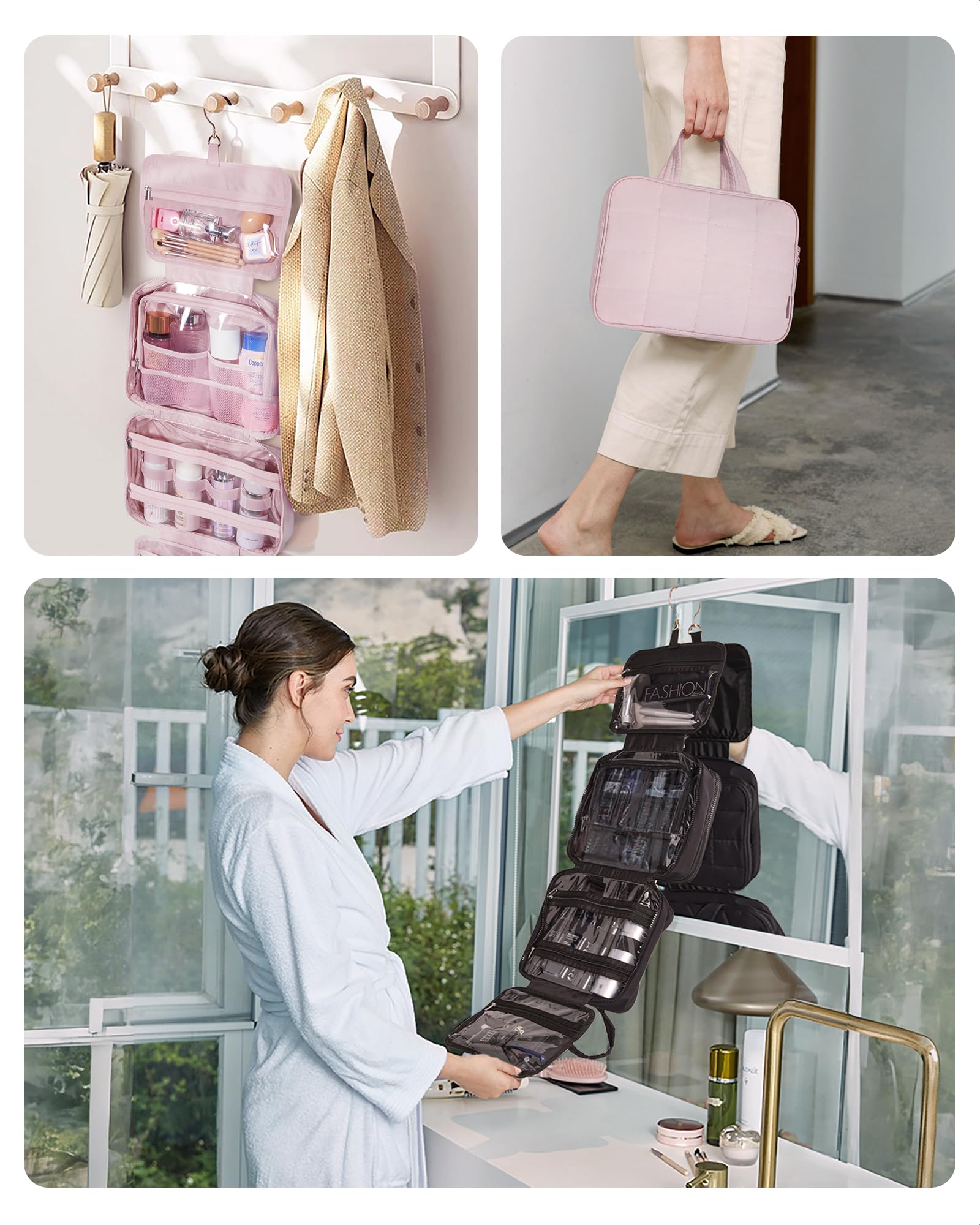 BAGSMART carry handle doubles as a hanging strap for easy transport.