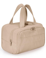 BAGSMART Travel Toiletry Bag front view showing wide opening for quick packing