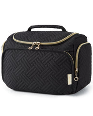 BAGSMART travel toiletry bag large-open view shows easy packing and quick access