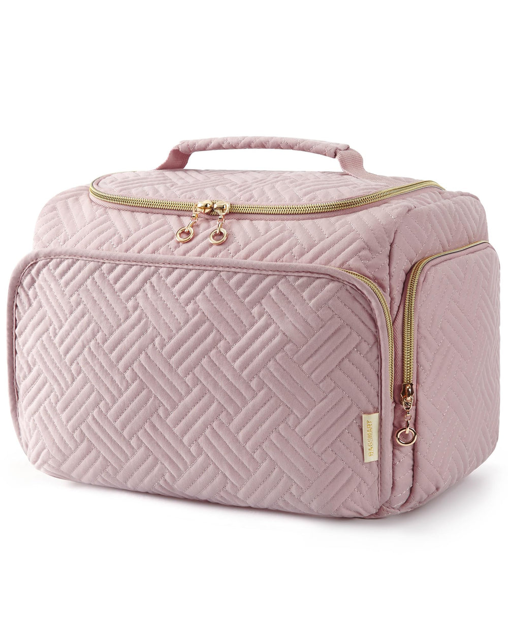BAGSMART travel toiletry bag large opening for quick access to essentials.