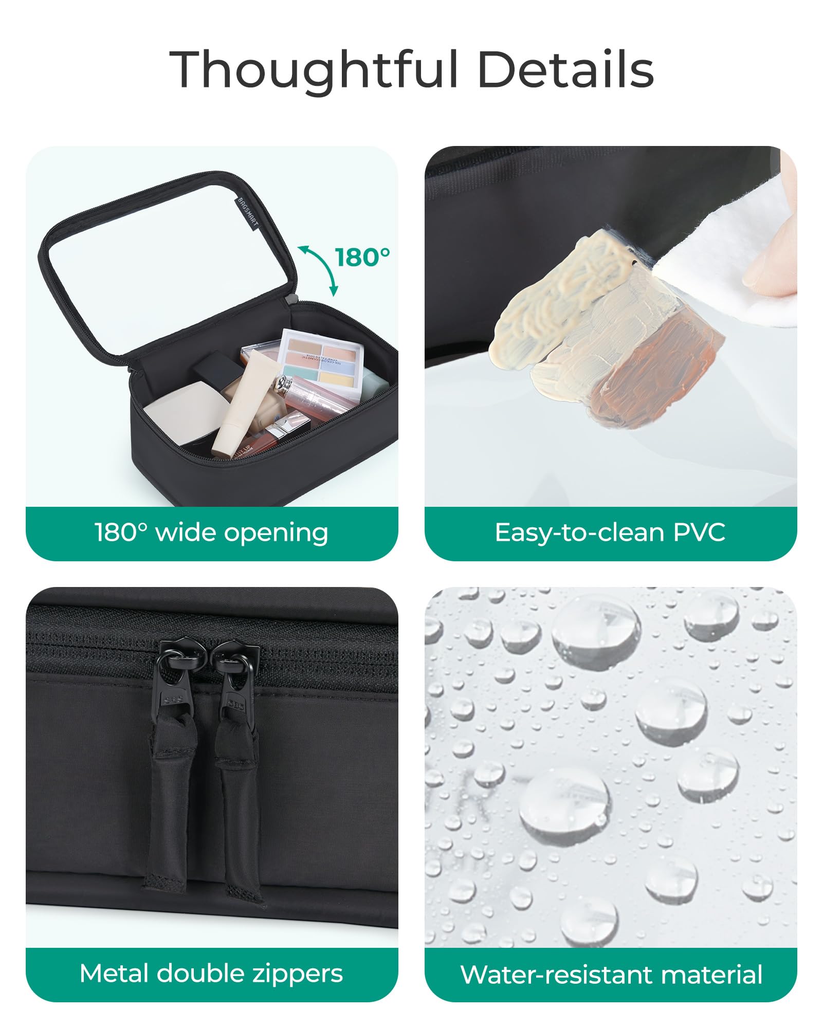 BAGSMART versatile toiletry bag doubles as car organizer and makeup bag.