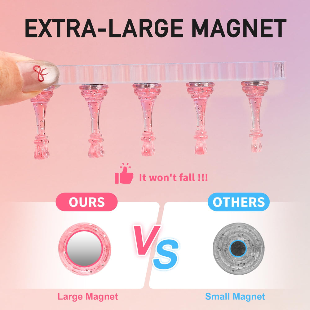 BAGTeck aurora heart base magnetic stand for stable single-nail painting.