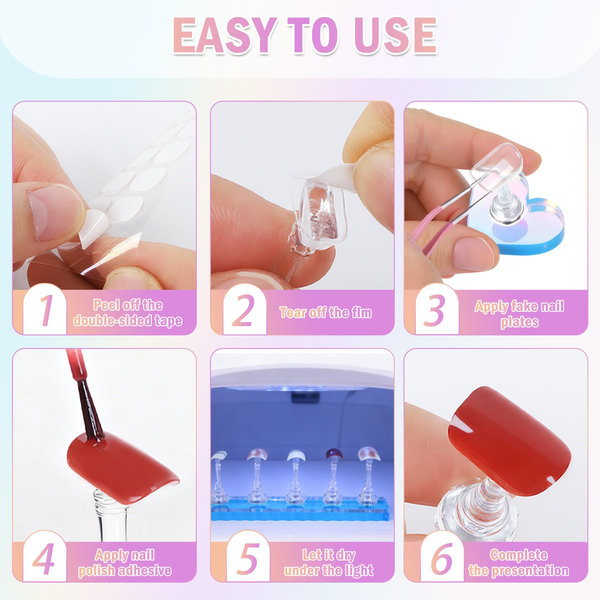 BAGTeck nail art display setup for efficient home salon practice