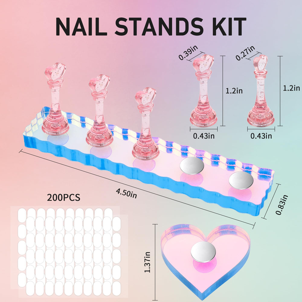 BAGTeck nail display kit suitable for home and salon use.
