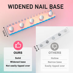 BAGTeck nail stand with wide base for stability during art and display.