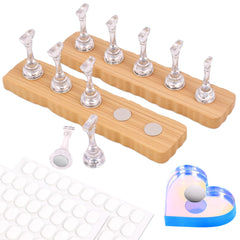 BAGTeck nail stand press-ons-kit-base helps organize nails for accurate painting