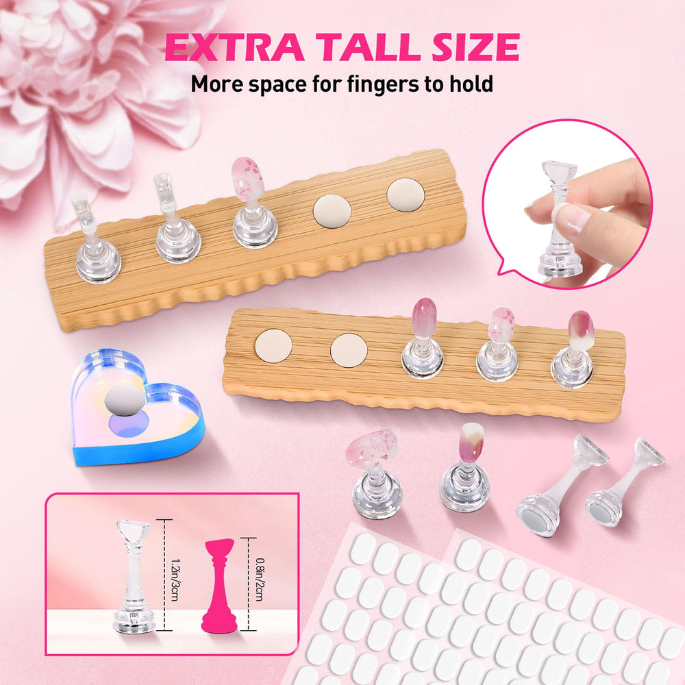 BAGTeck pinky nail stand highlights small nails for precise display