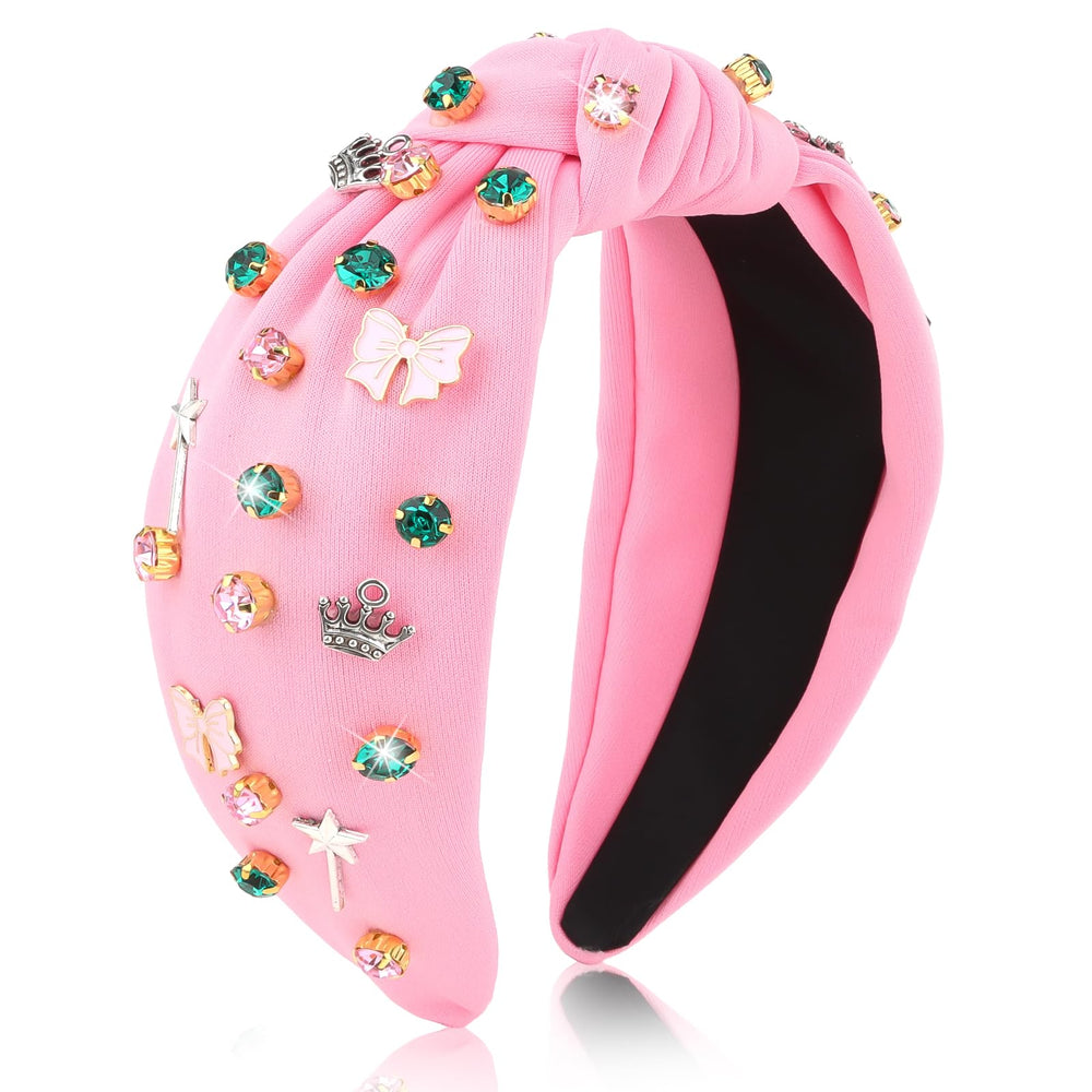 BAHABY Knotted Headband witch crown detail adds subtle sparkle for cosplay and parties.