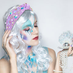 BAHABY Mermaid Headband starfish detail for whimsical seaside style.