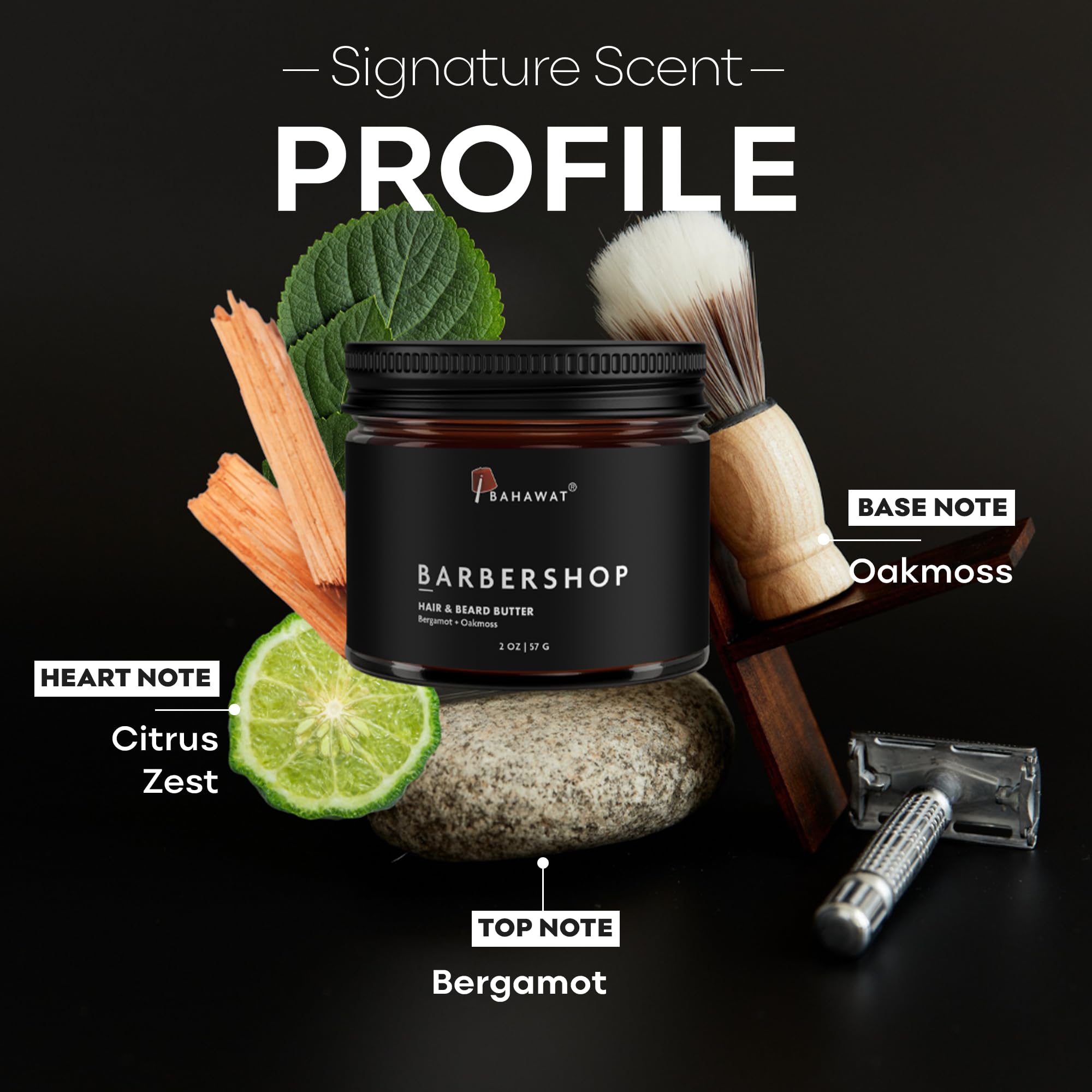 BAHAWAT leave-in-conditioner-barbershop-scent bottle ready for easy daily grooming