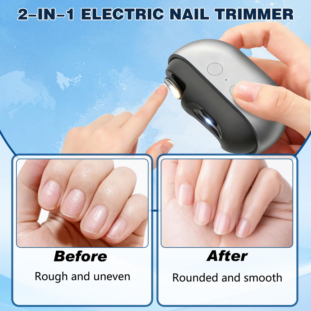 BaiKupo Easy Clip polish mode illustration emphasizes rounded edges for smooth nails