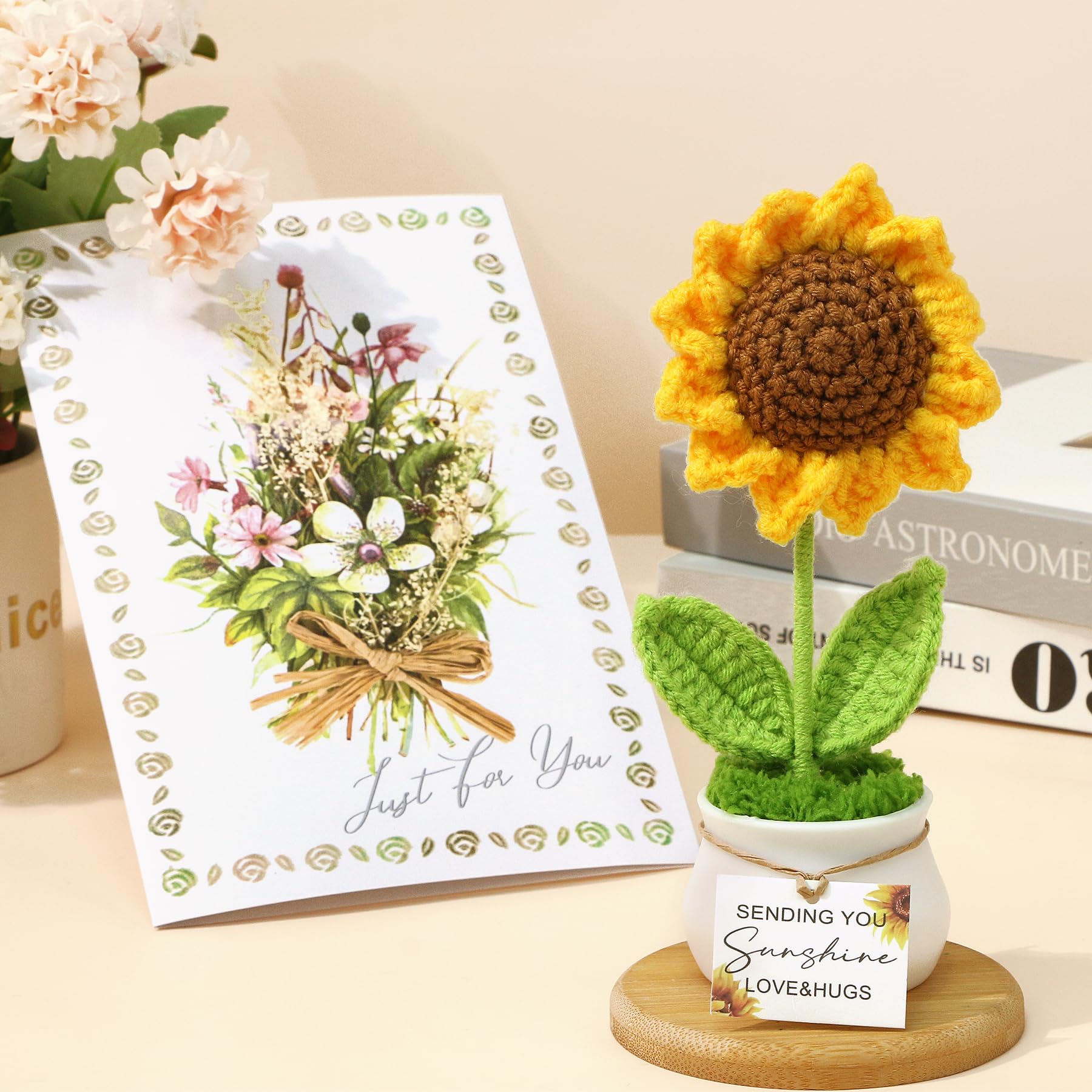 Baicai sunflowers handwoven decor adding cheer and tactile warmth