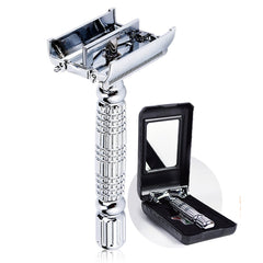 BAILI butterfly-open-razor main view demonstrates beginner-friendly access for a close shave.