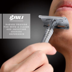 BAILI Classic razor handle and head balanced for easy control