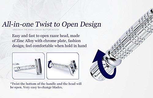 BAILI razor-handle-balance shows well-balanced design for comfortable grip during shaving.
