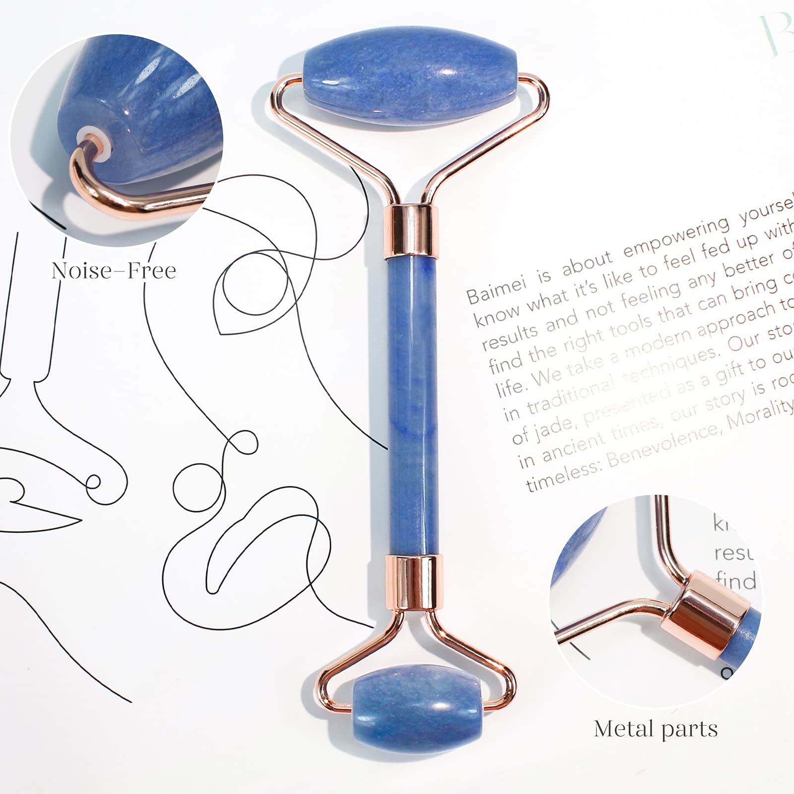 BAIMEI IcyMe jade roller cooling in fridge for refreshing routine