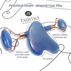 BAIMEI IcyMe face and eye roller in use for puffiness relief