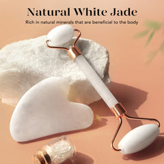 BAIMEI IcyMe Gua Sha flat lay for jawline sculpting