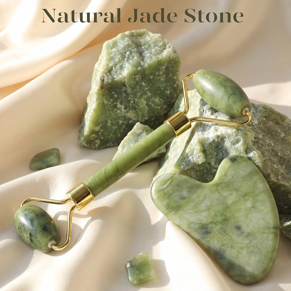 BAIMEI gua sha used on cheek demonstrating lifting and contouring