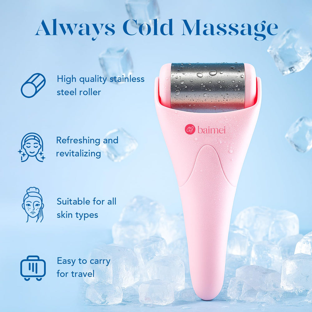 Baimei IcyMe pore-tightening action close-up on skin