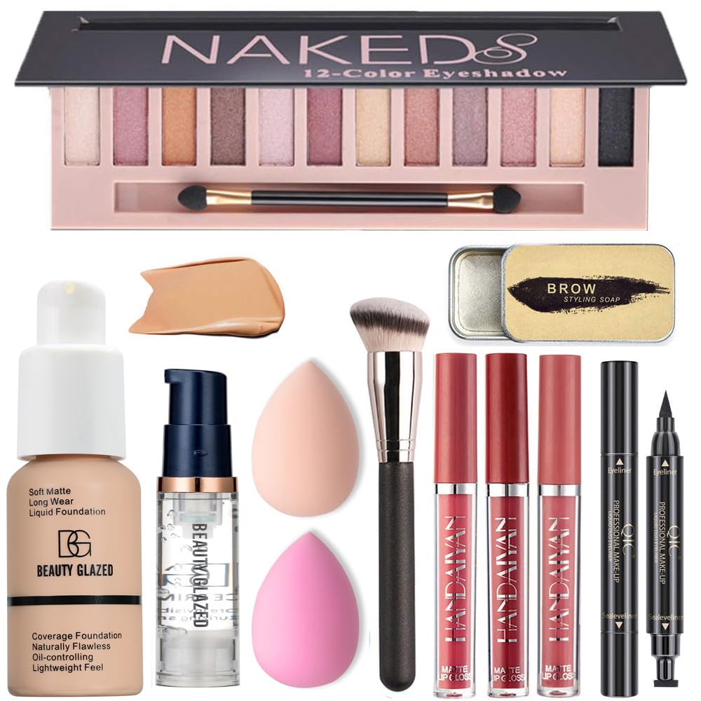 BAISEN DIARY all-in-one makeup kit eyeshadow palette for versatile day-to-night looks
