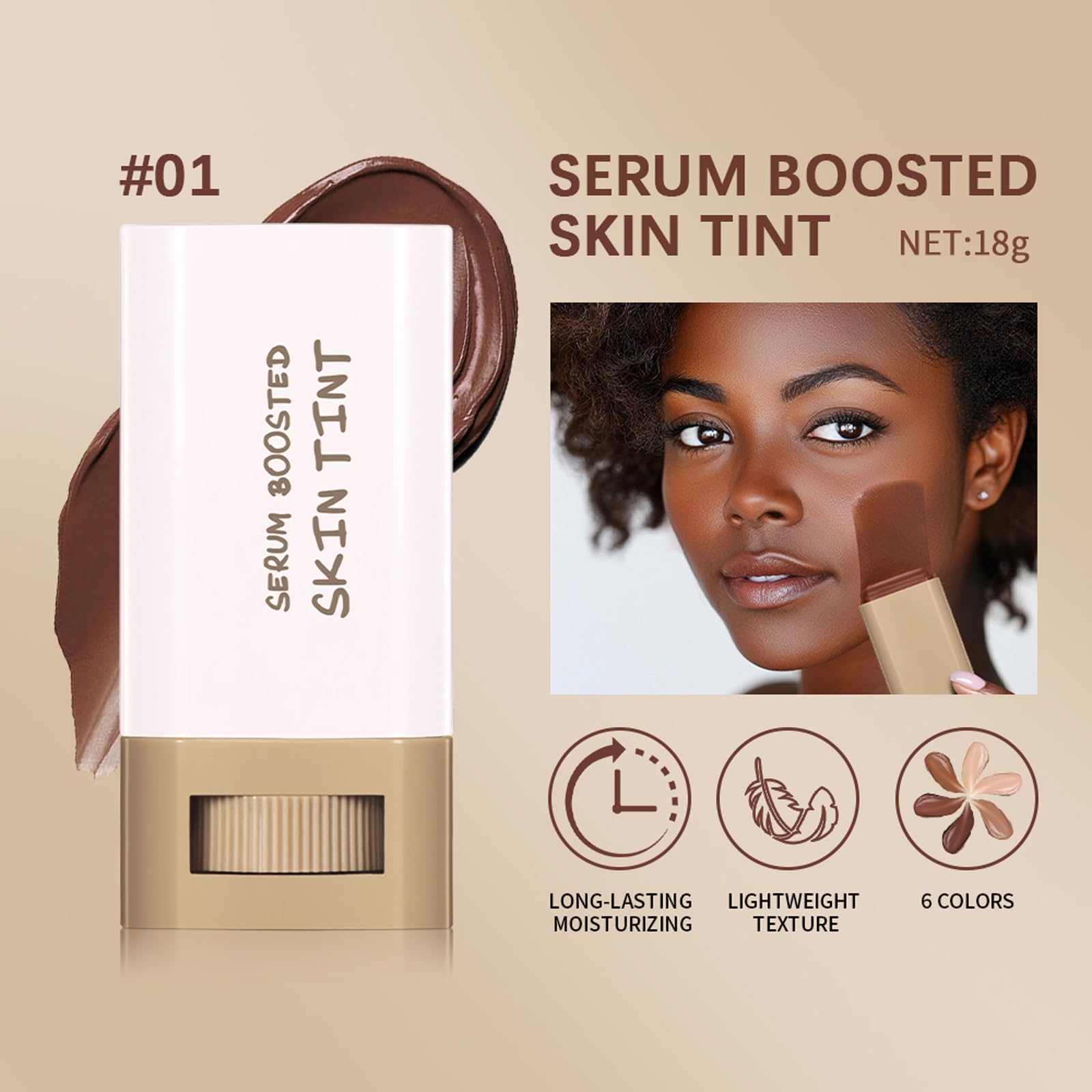 BAISEN DIARY Beauty Balm Serum second-skin finish blends smoothly with texture
