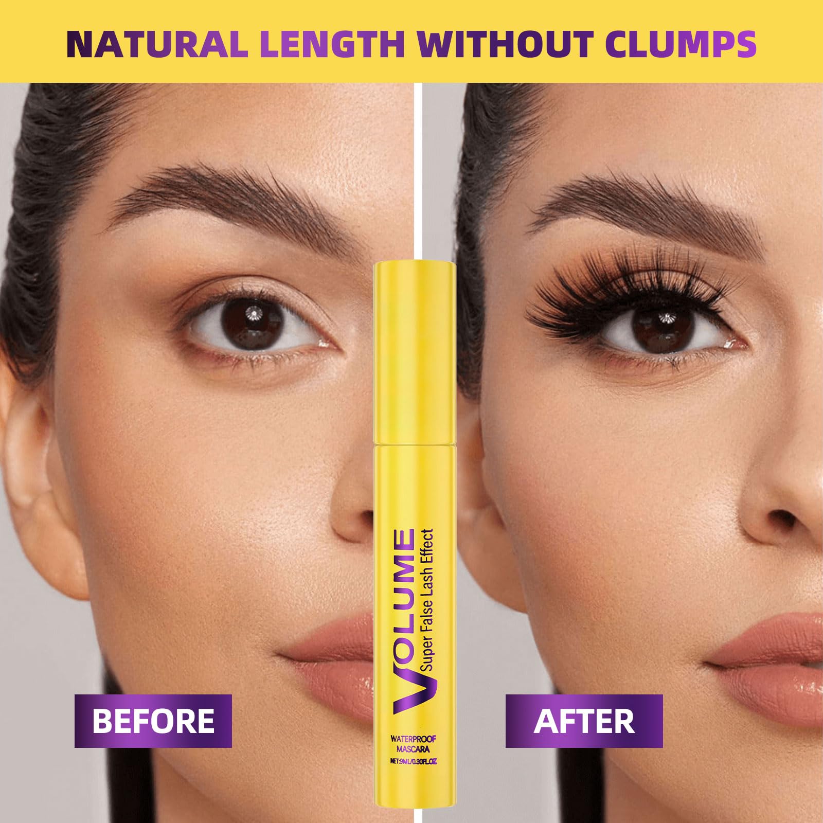 BAISEN DIARY Bubble Mascara removal photo shows gentle, effortless wash-off with warm water.