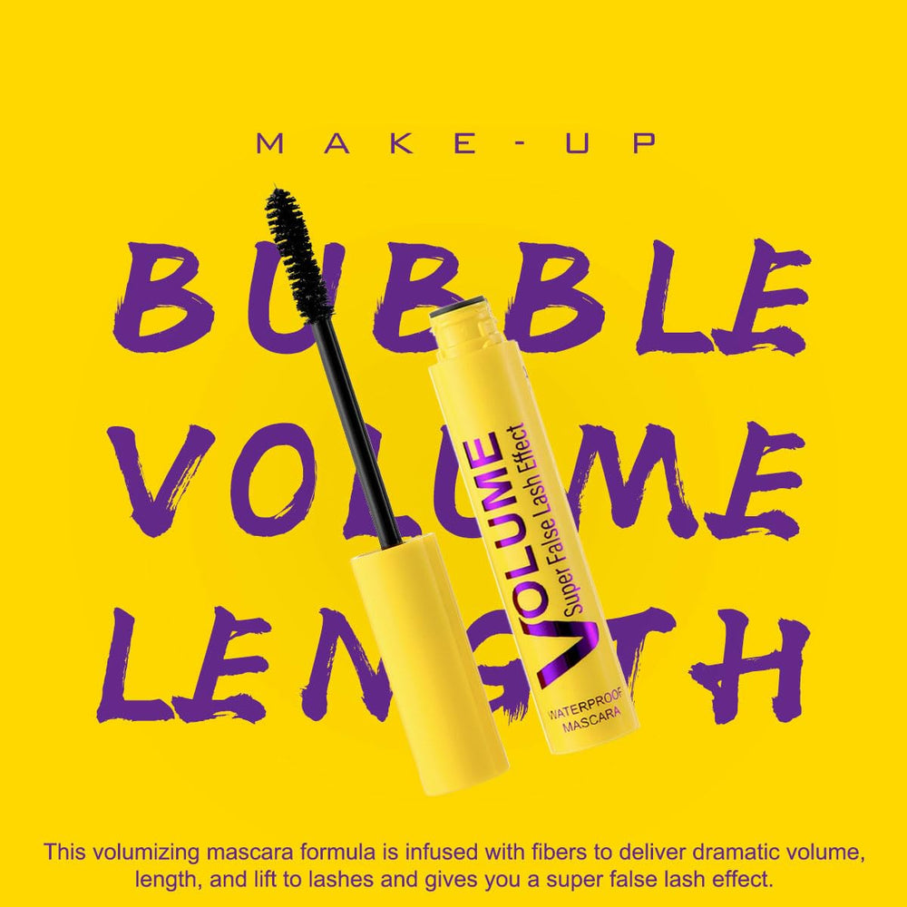 BAISEN DIARY Bubble Mascara wand closeup shows lift-enhancing brush for curled lashes.