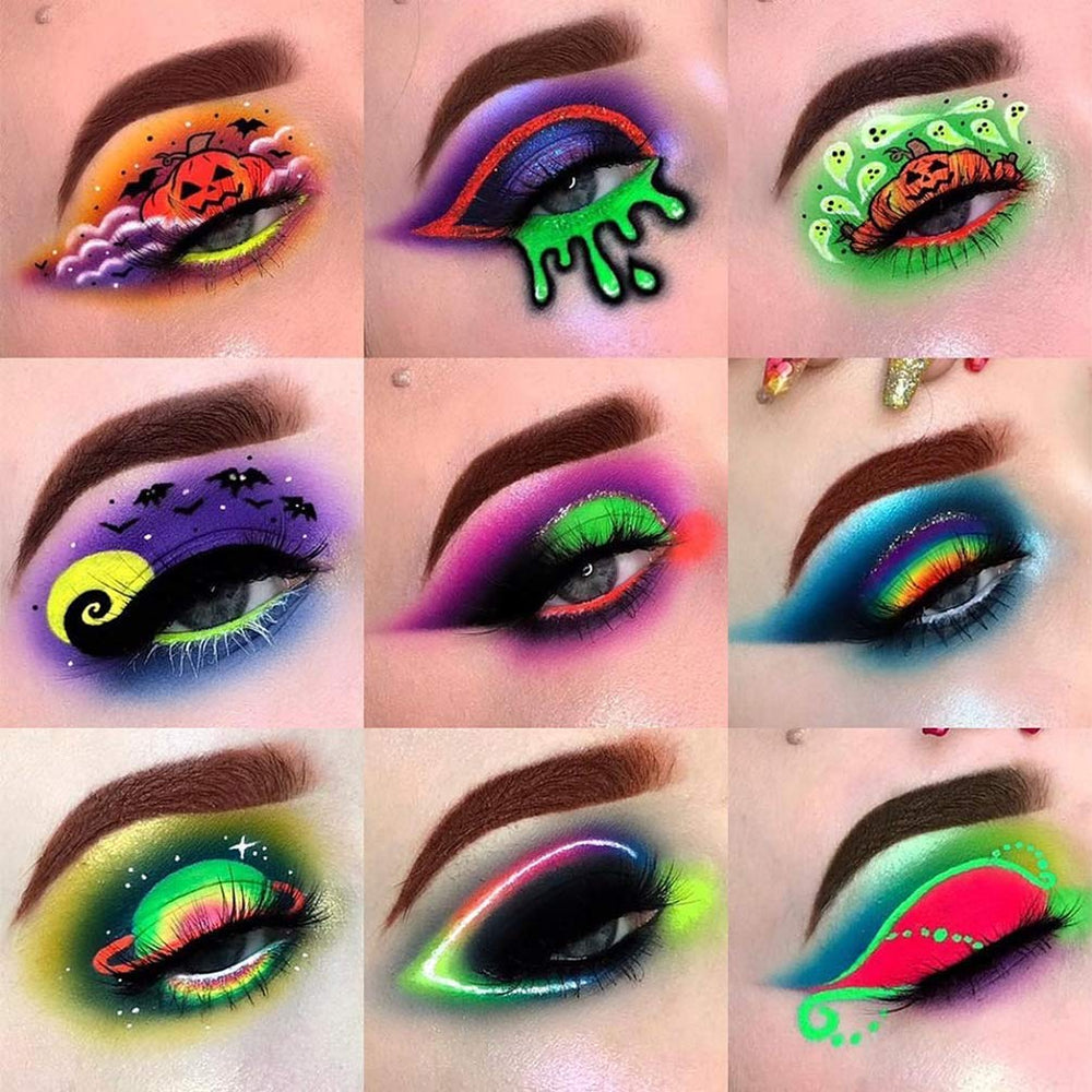 BAISEN DIARY 54-color palette for Halloween and Christmas glam looks.