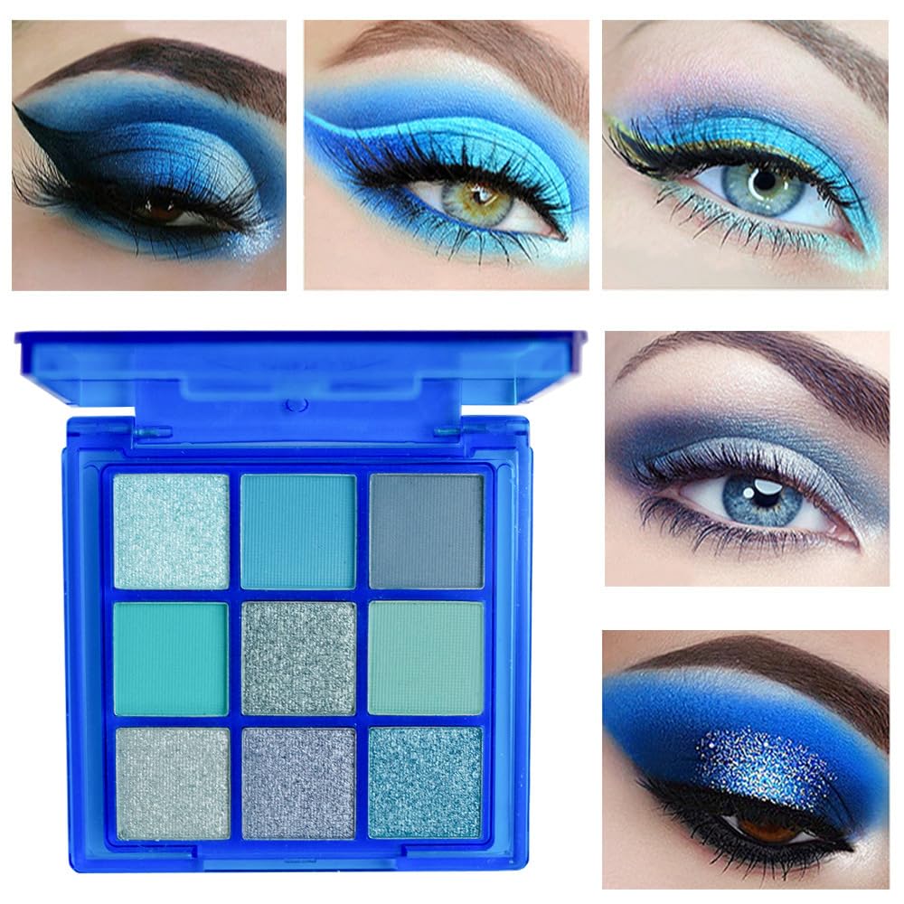 BAISEN DIARY holiday party look application demonstrates festive blue accents